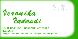 veronika nadasdi business card